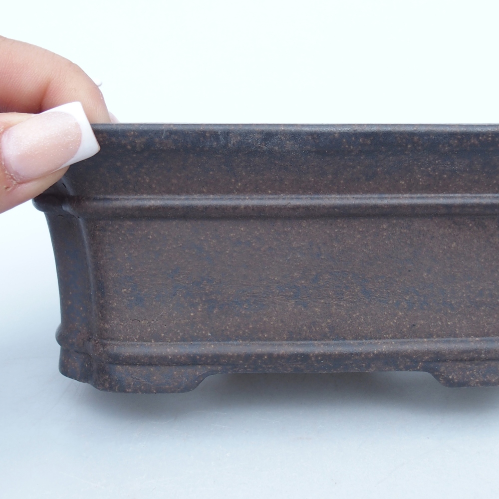 Schale 15 x 9,5 x 6 cm braun ocker