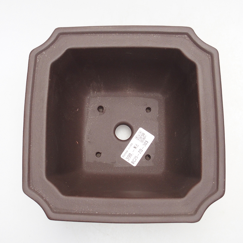 Schale 17,5 x 17,5 x 11,5 cm braun