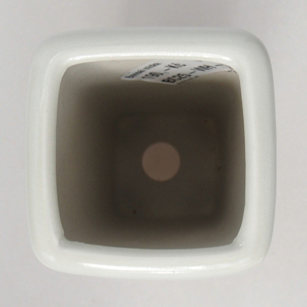 Bonsaischale aus Keramik 5,5 x 5,5 x 12 cm, Farbe weiß