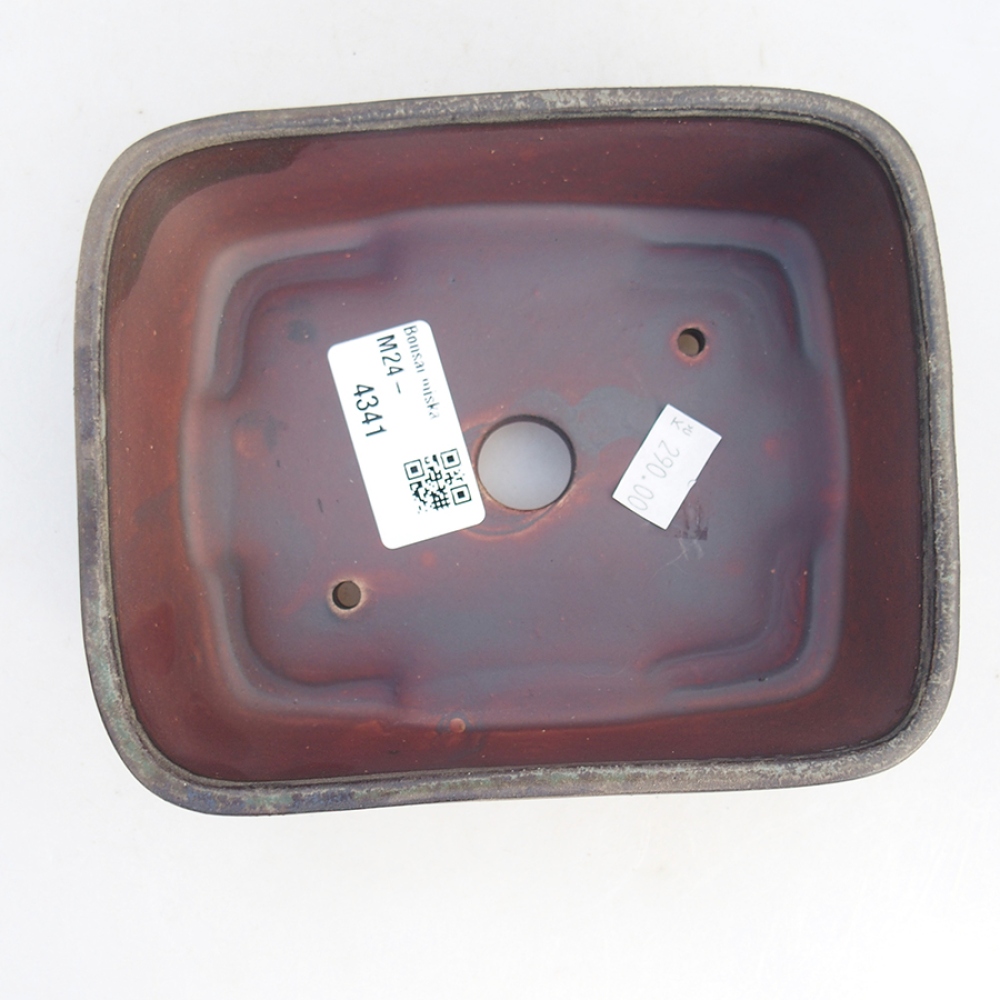 Bonsaischale aus Keramik 14,5 x 12 x 4,5 cm, grün