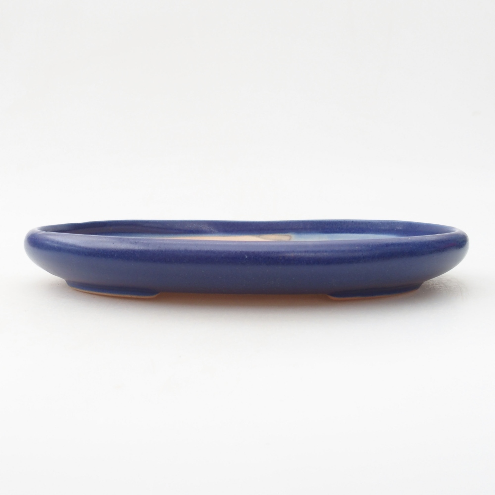 Bonsaischale aus Keramik 22,5 x 17 x 3 cm, Farbe blau