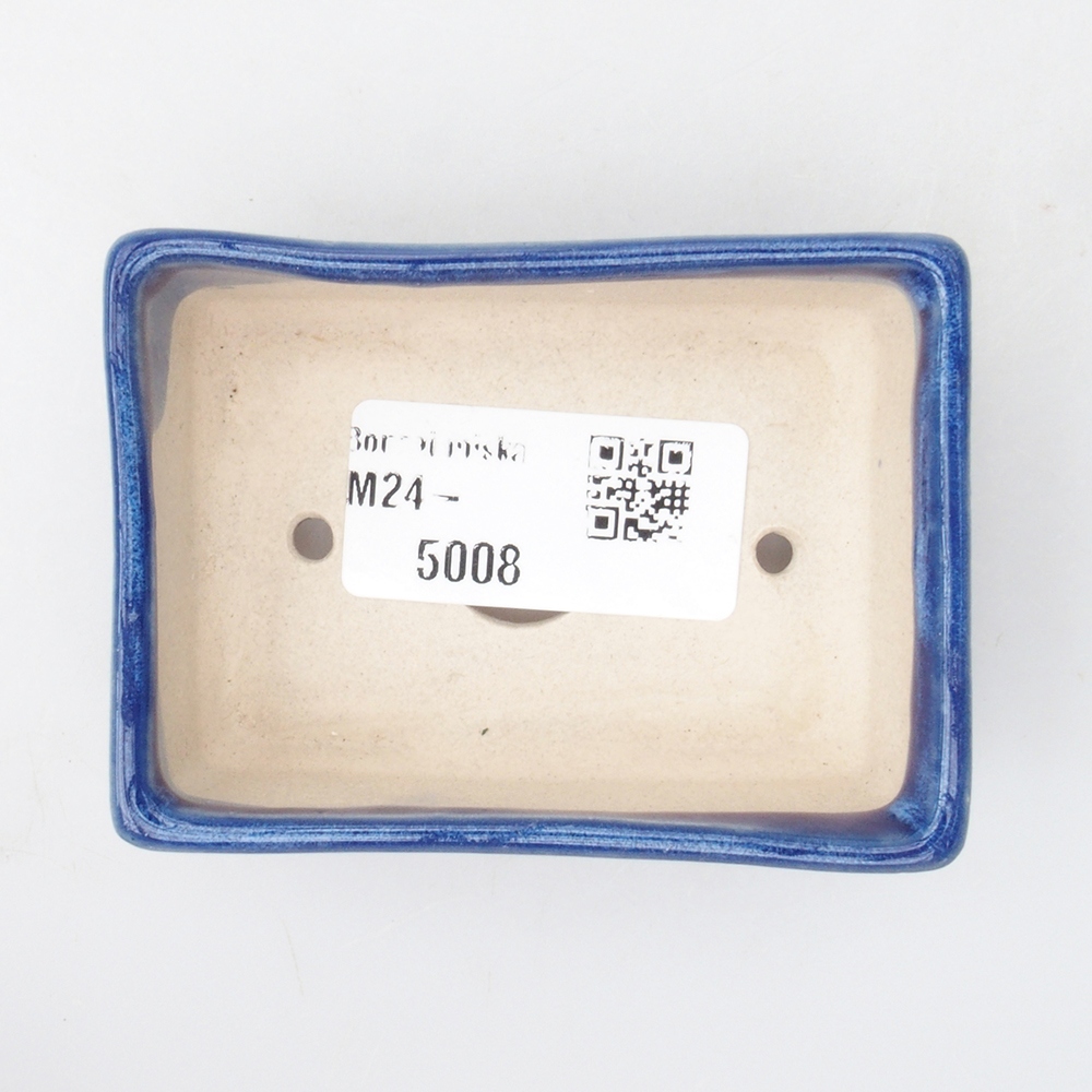Mini-Bonsaischale 7,5 x 5,5 x 2,5 cm, Farbe blau