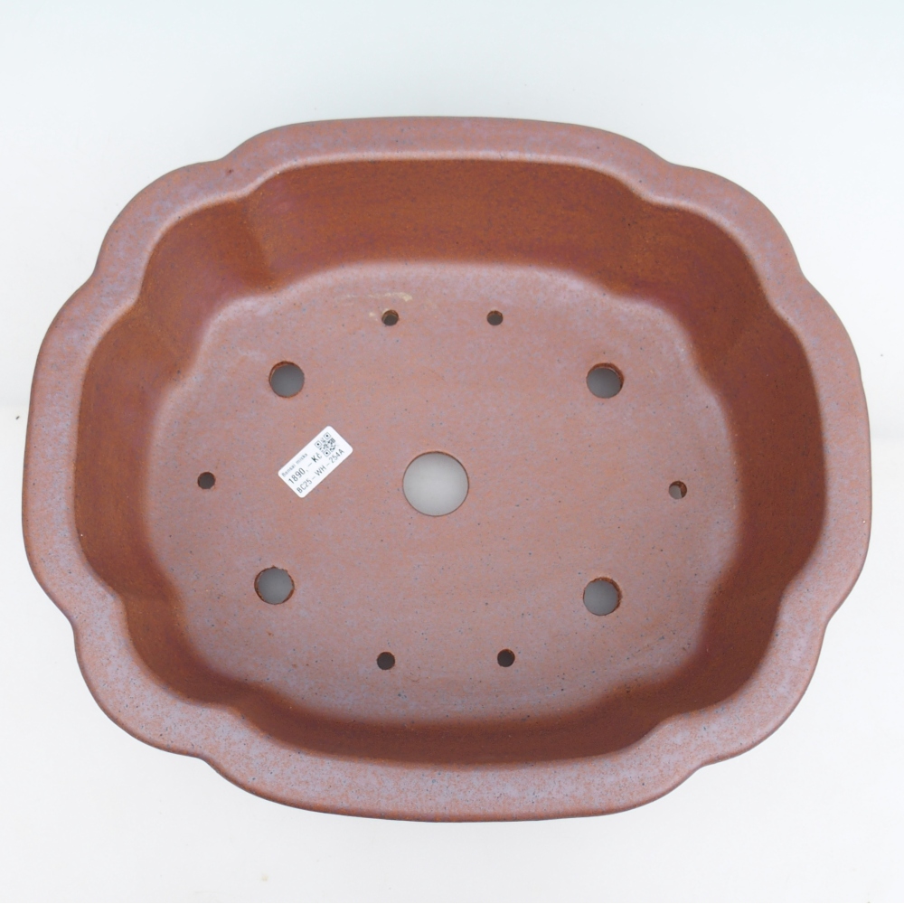 Bonsaischale aus Keramik 41,5 x 35,5 x 12 cm , Farbe Metall - NUR PERSÖNLICHE ABHOLUNG oder Palettentransport