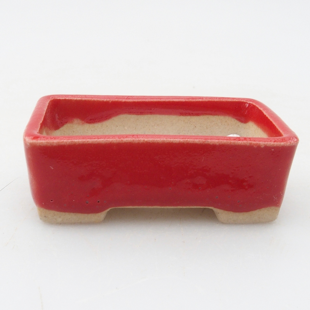Mini-Bonsaischale 5 x 3 x 2 cm, Farbe rot
