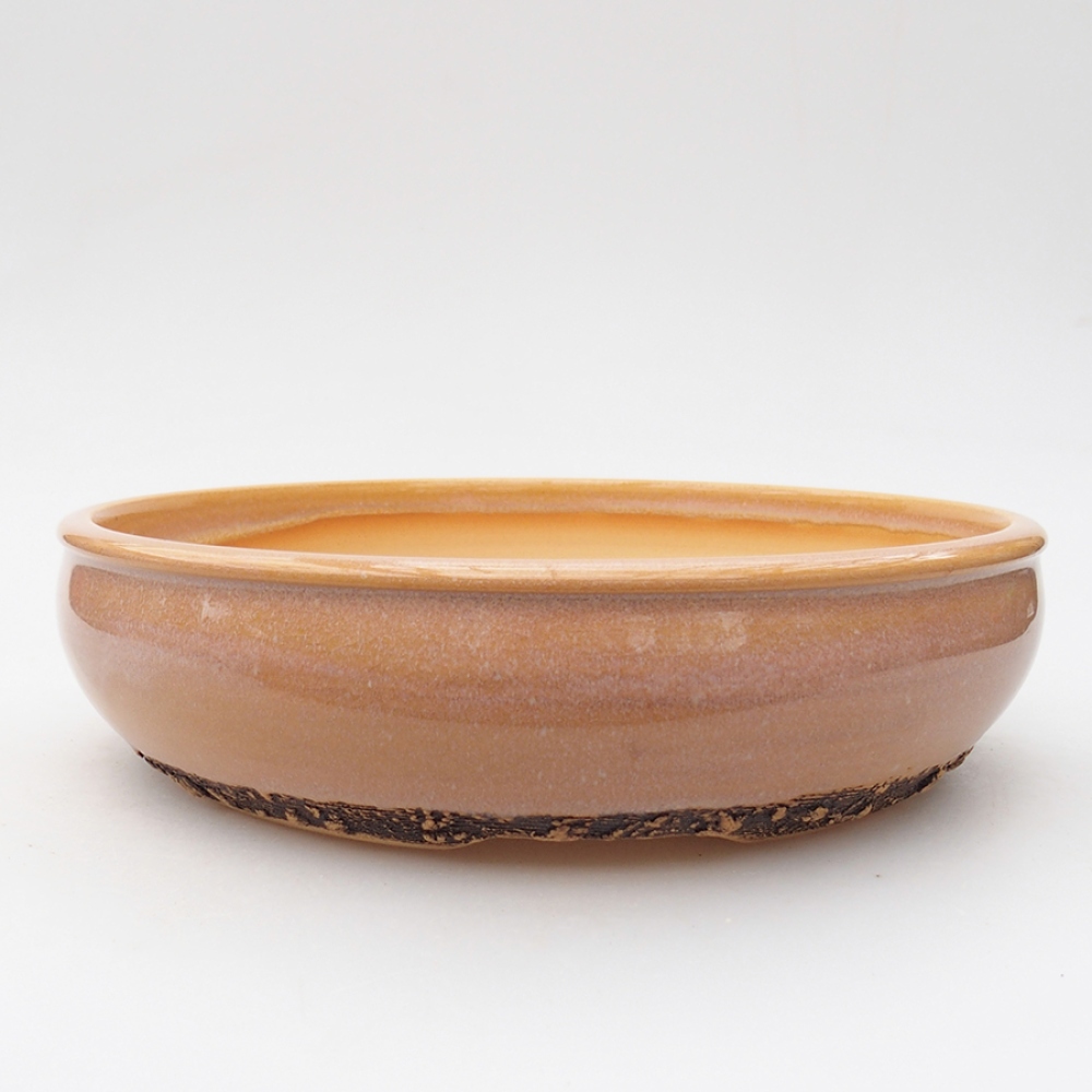 Bonsaischale aus Keramik 22,5 x 22,5 x 6 cm, rosa