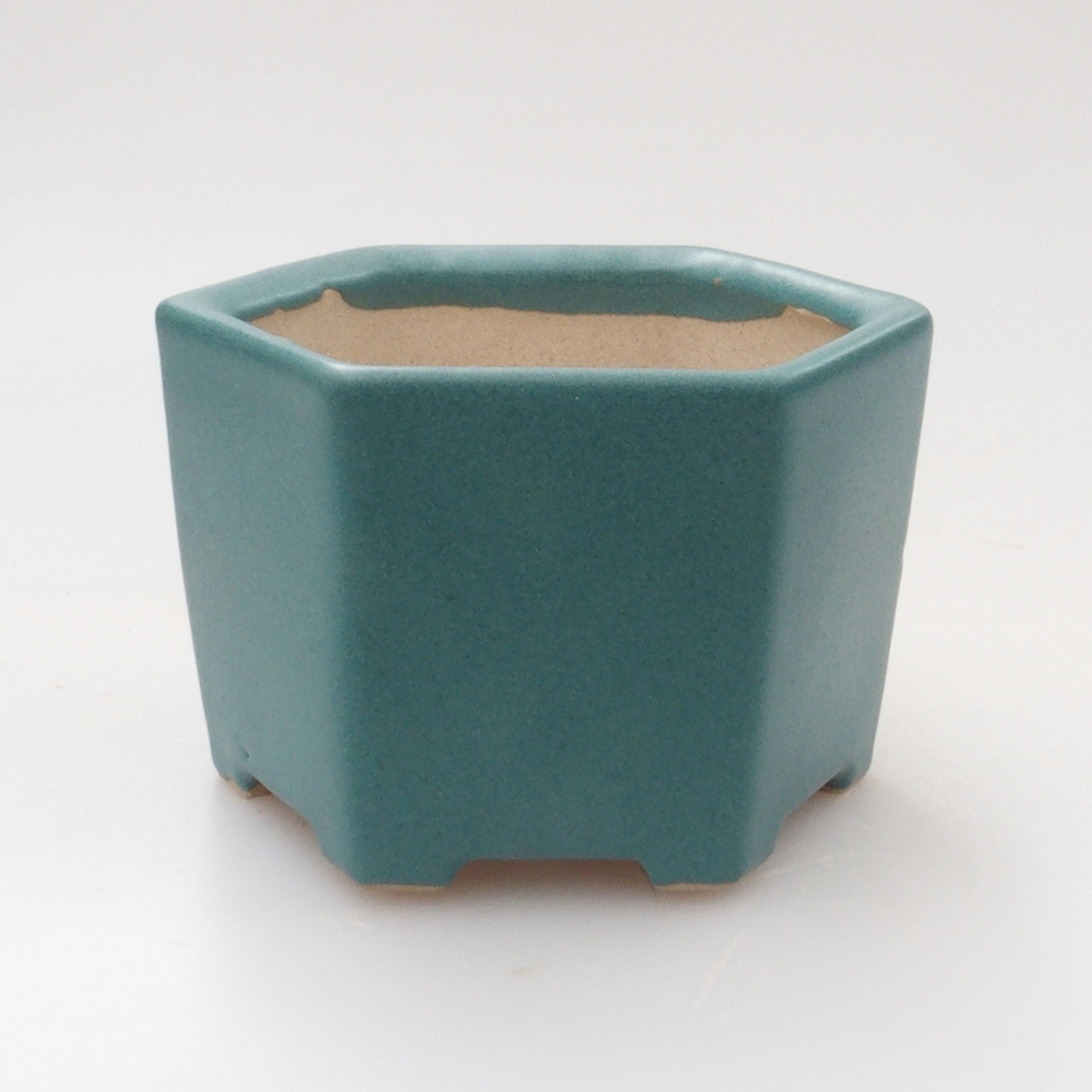 Bonsaischale aus Keramik 6,5 x 5,5 x 4 cm, Farbe blau