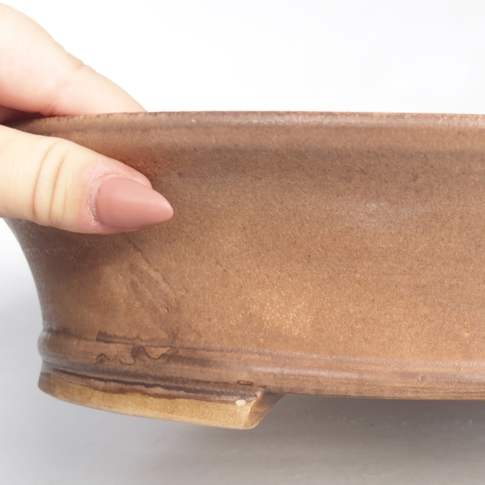 Bonsaischale aus Keramik 32 x 29 x 7 cm, rosa