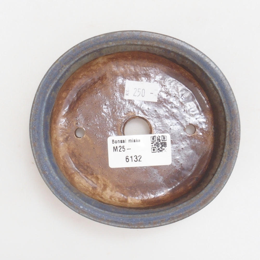 Bonsaischale aus Keramik 10 x 8,5 x 4 cm, braun