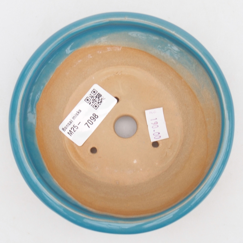 Bonsaischale aus Keramik 13,5 x 13,5 x 5 cm, Farbe blau
