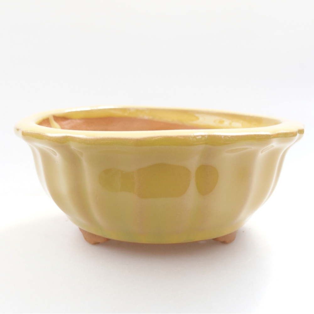 Bonsaischale aus Keramik 15,5 x 12 x 6 cm, Farbe blau