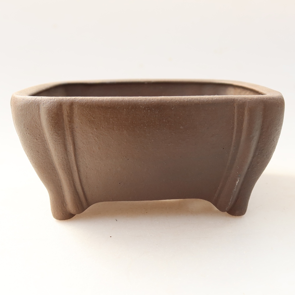 Bonsaischale aus Keramik 10 x 10 x 5 cm, braun