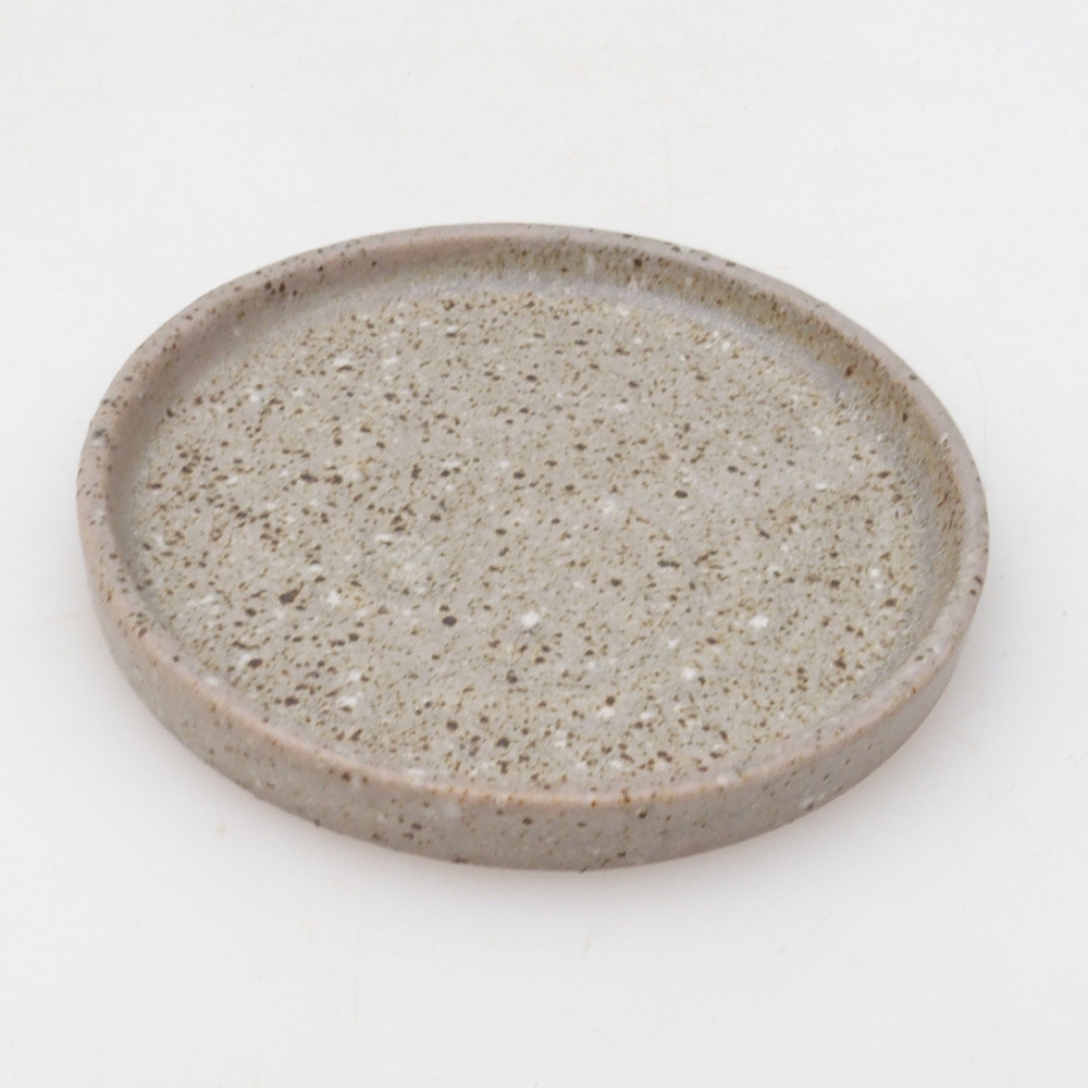 Runde Bonsai-Konsole D6-S - 10 x 10 x 1 cm - beige