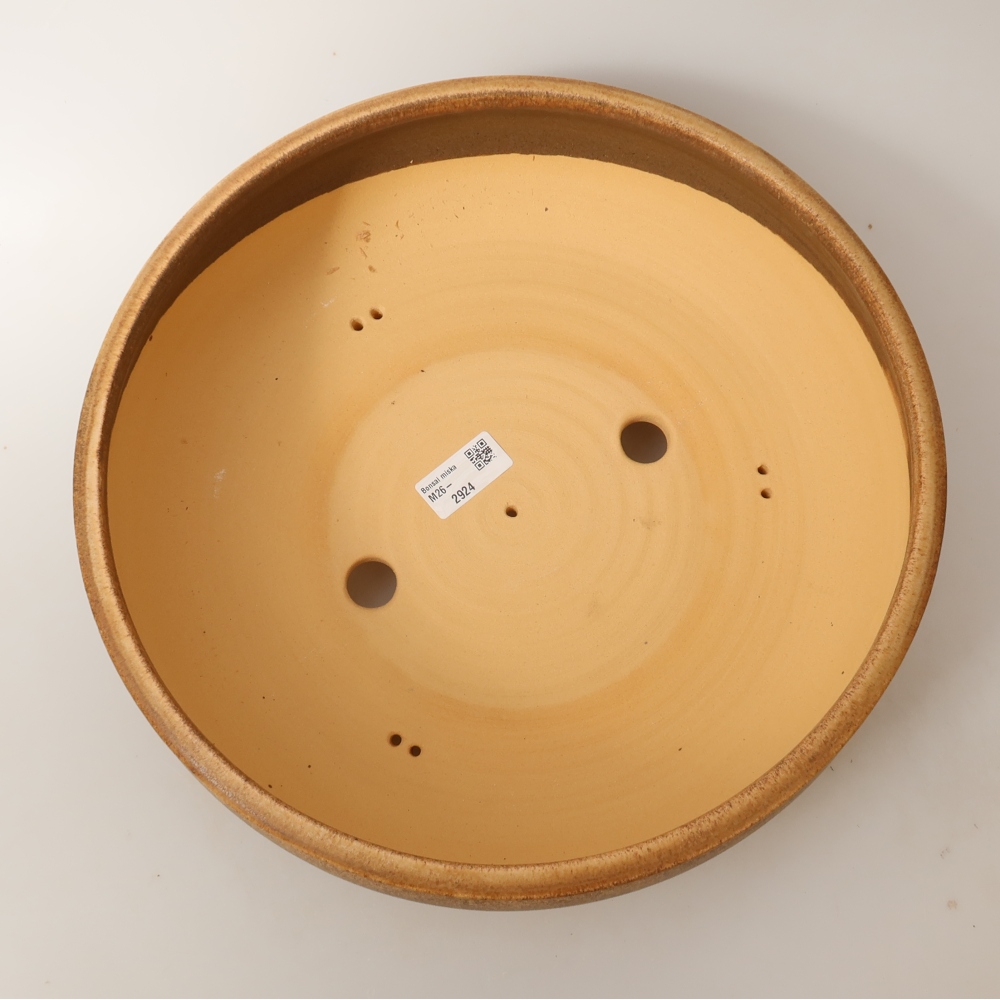 Keramik-Bonsai-Schale 32 x 32 x 10,5 cm, Farbe: braun – NUR PERSÖNLICHE ABHOLUNG oder Transport per Palette