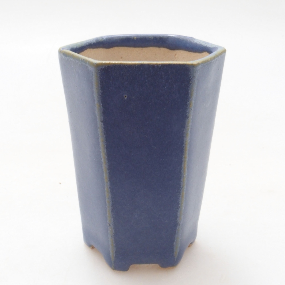 Mini-Bonsaischale 4,5 x 4,5 x 6,5 cm, Farbe blau