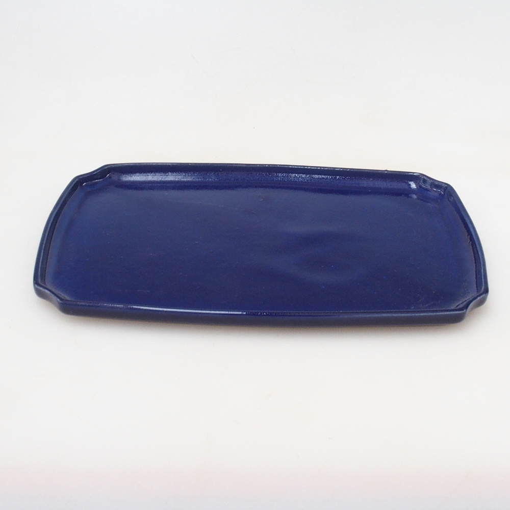 Keramikschale H07 - 28 x 19 x 1,5 cm - blau
