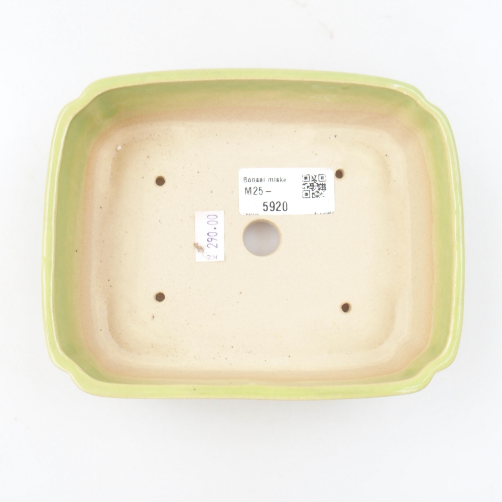 Bonsaischale aus Keramik 15,5 x 12 x 6 cm, Farbe blau