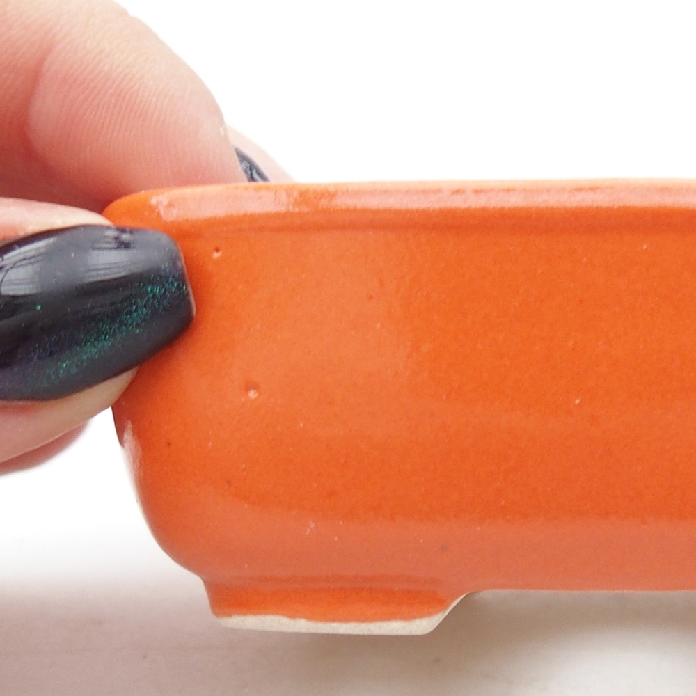 Mini-Bonsaischale 8 x 6 x 3 cm, orange