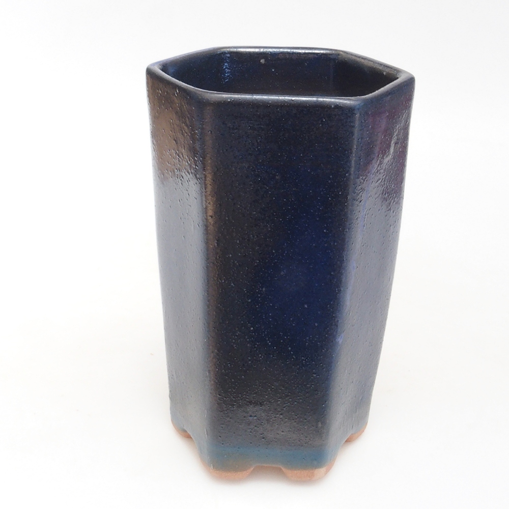 Bonsaischale aus Keramik 9,5 x 8,5 x 14,5 cm, Farbe blau