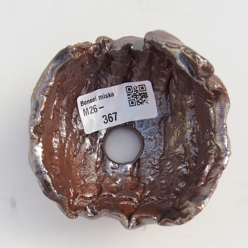 Keramikschale 9 x 8,5 x 4 cm , Farbe braun