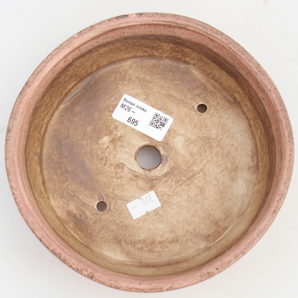 Bonsaischale aus Keramik 18 x 18 x 5 cm, rosa