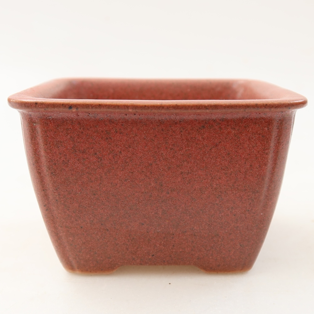 Bonsaischale aus Keramik 8,5 x 8,5 x 5,5 cm, rosa