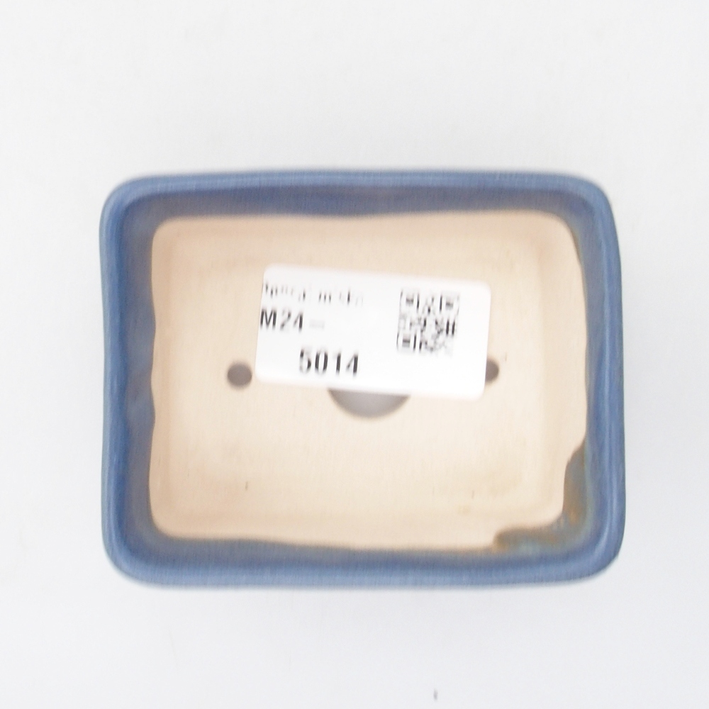 Mini-Bonsaischale 8 x 6 x 3,5 cm, Farbe blau