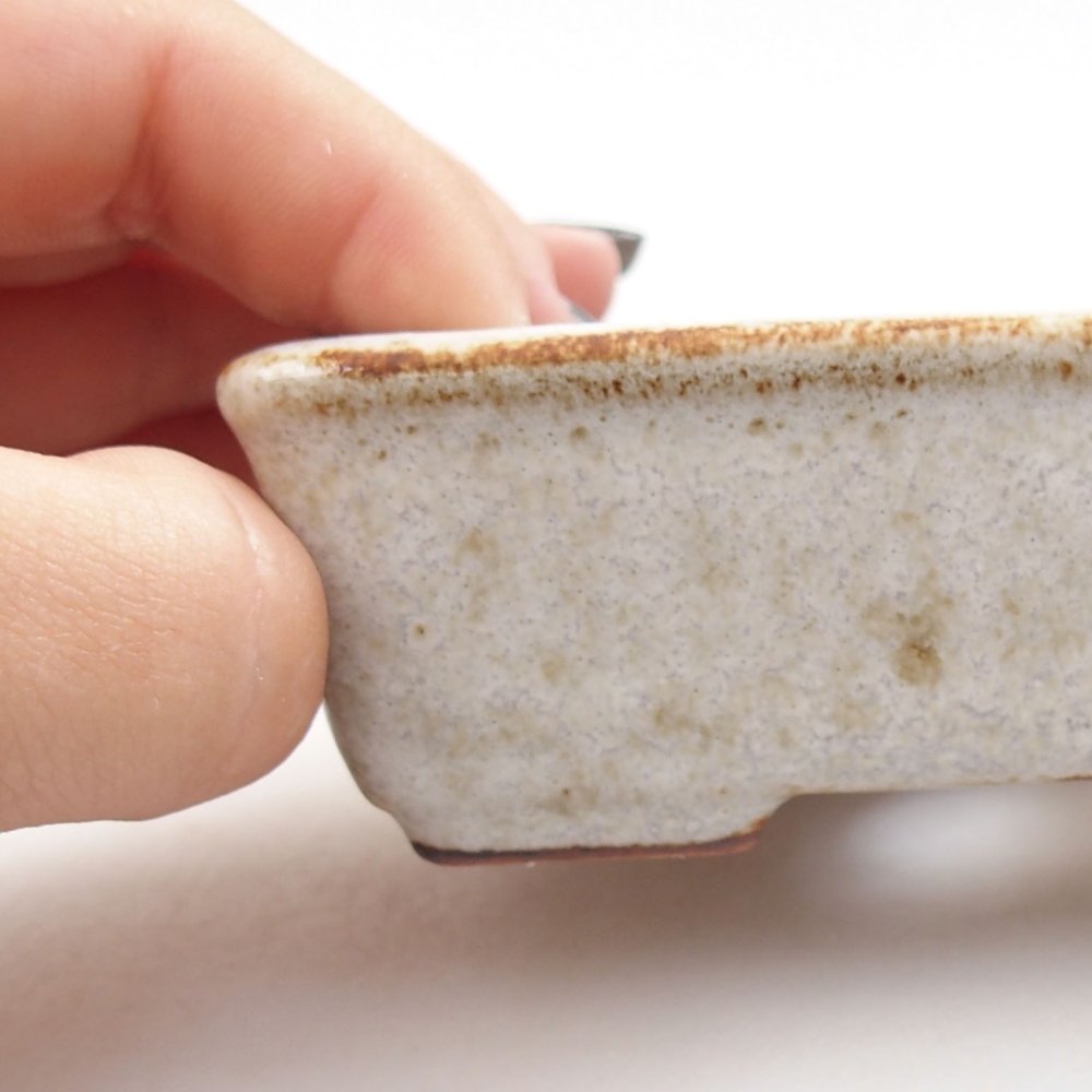 Bonsaischale aus Keramik 15,5 x 12 x 6 cm, Farbe blau