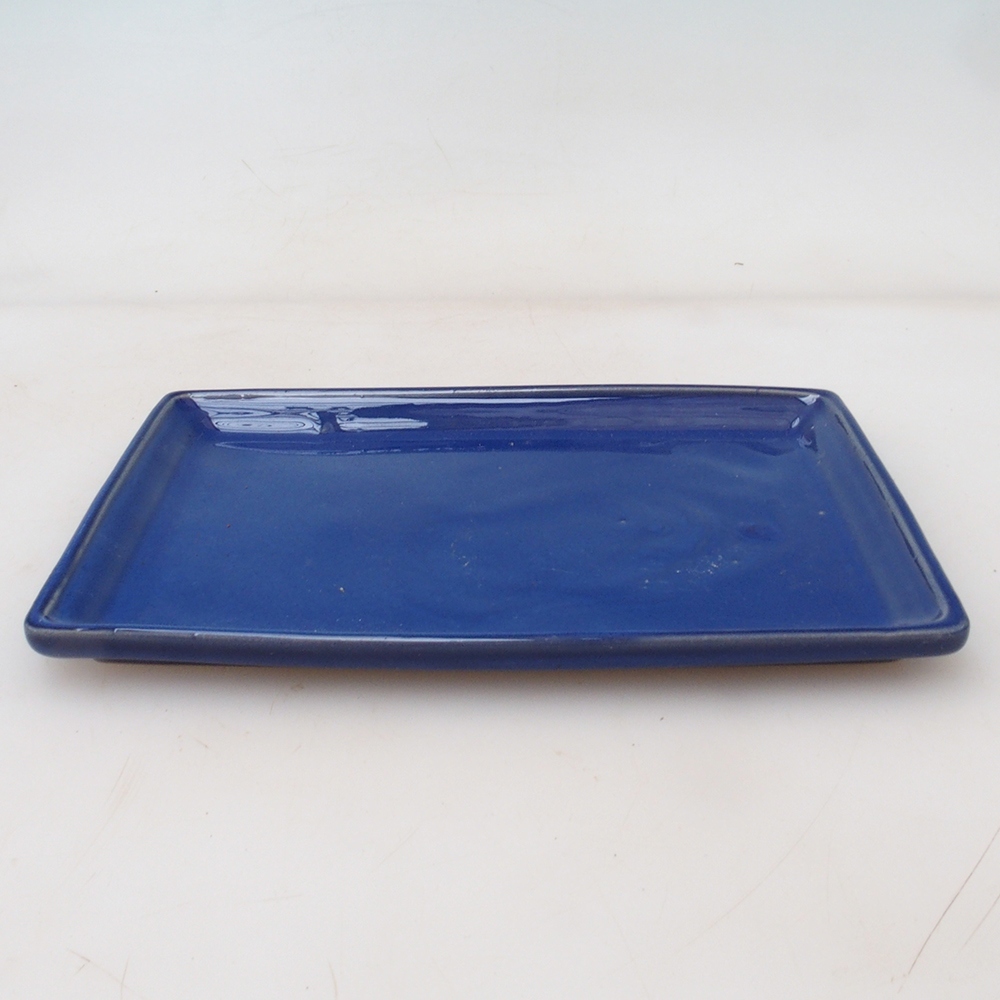 Bonsai Untersetzer Rechteck 19,5 x 14 x 1,5 cm - blau