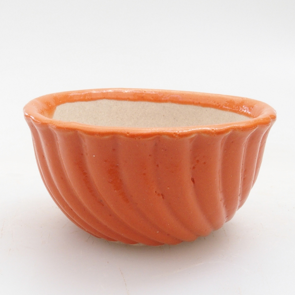 Mini-Bonsaischale 5 x 5 x 2,5 cm, orange