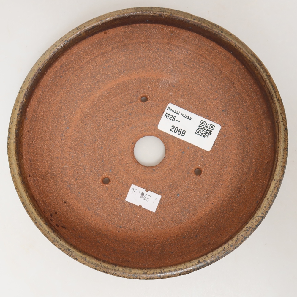 Keramik-Bonsai-Schale 17 x 17 x 5 cm, Farbe: braun
