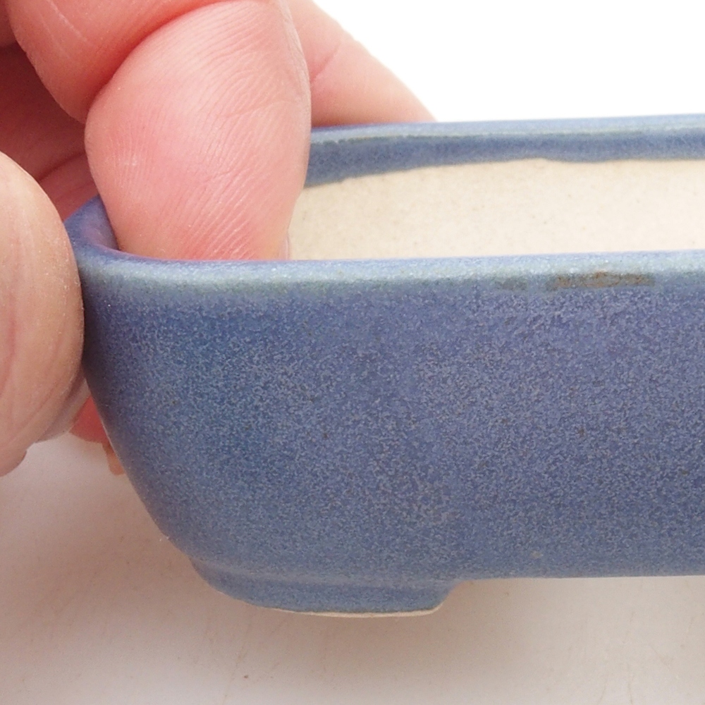 Mini-Bonsaischale 7 x 5,5 x 2 cm, Farbe blau