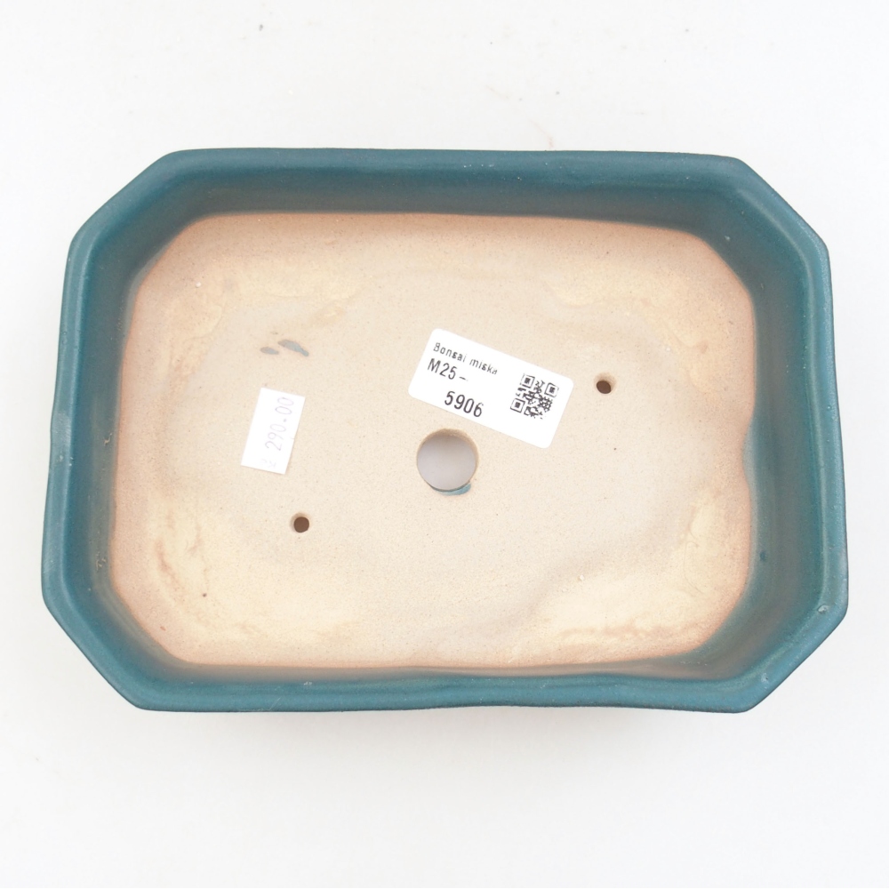 Bonsaischale aus Keramik 15,5 x 12 x 6 cm, Farbe blau