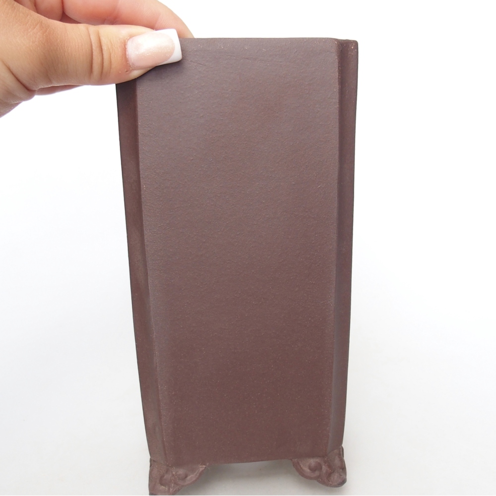 Schale 9 x 9 x 18 cm braun