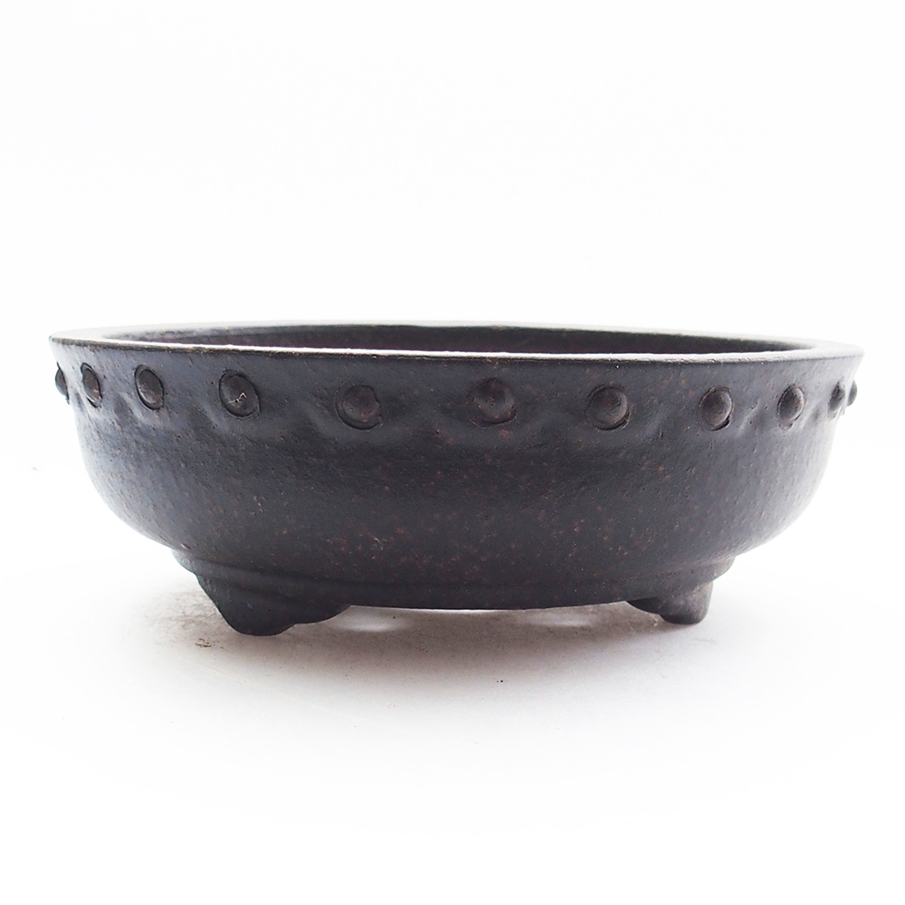 Schale 11,5 x 11,5 x 4 cm braun ocker