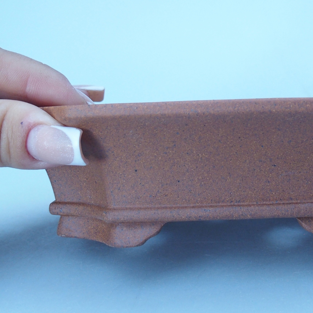 Schale 15 x 12 x 4 cm braun