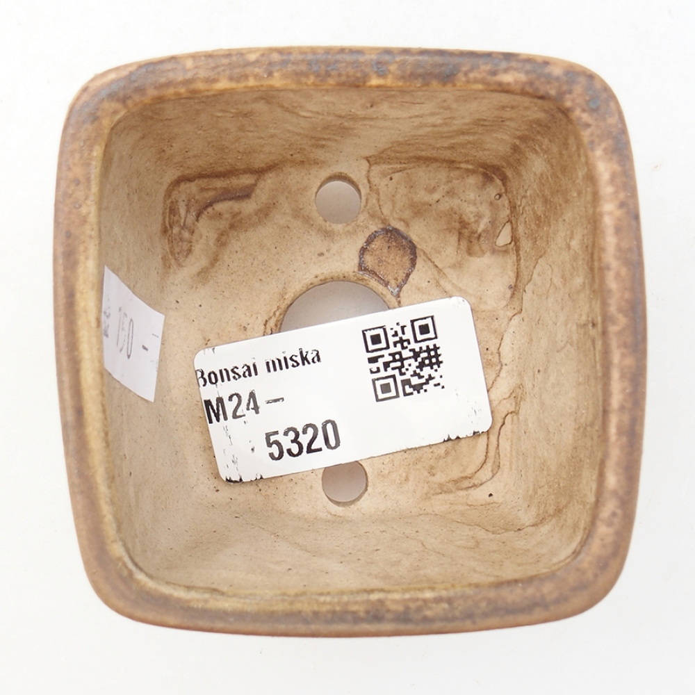 Bonsaischale aus Keramik 6 x 6 x 4,5 cm, rosa