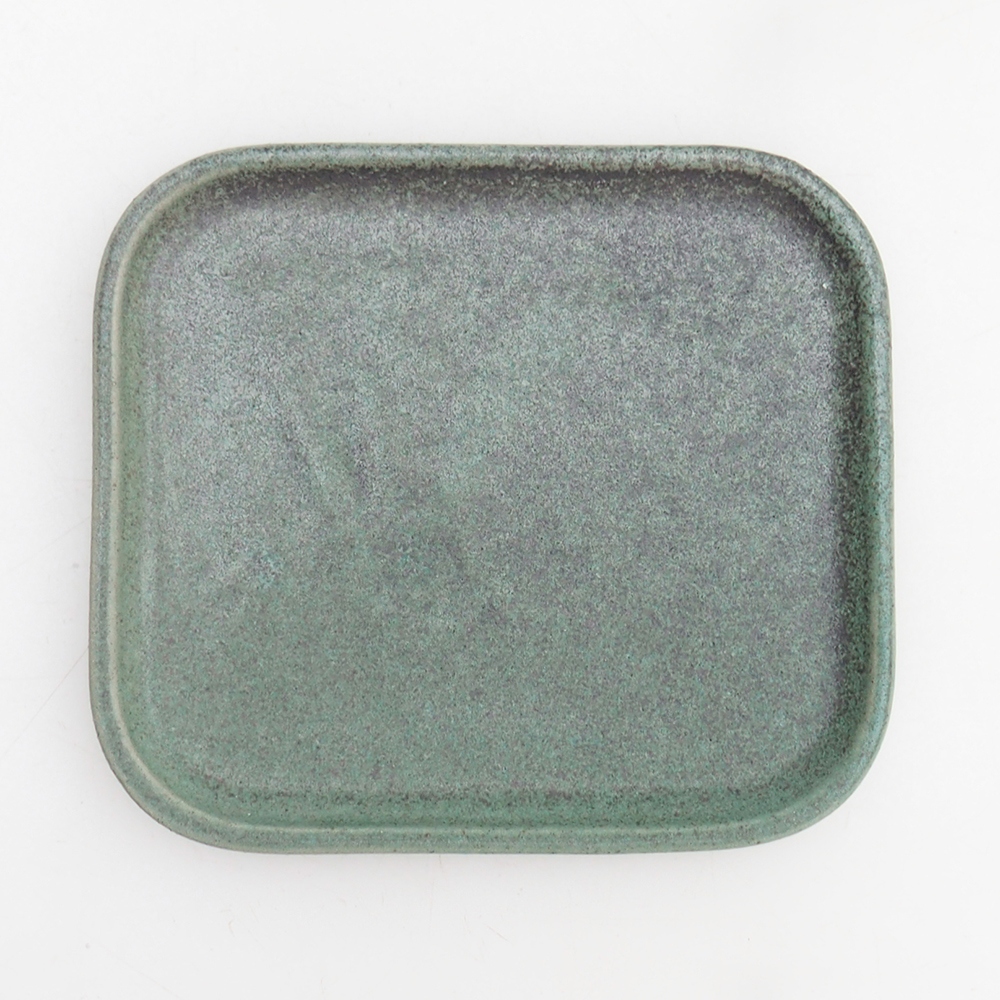 Bonsaischale + Untertasse H11 - 11,5 x 10 x 4 cm - grün