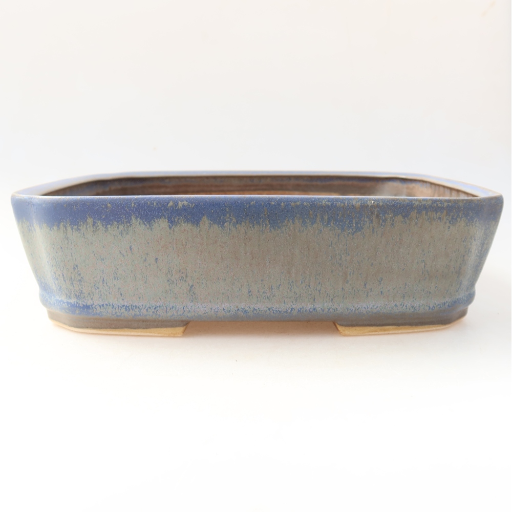 Keramik-Bonsai-Schale 25 x 21 x 6,5 cm, Farbe: Blau