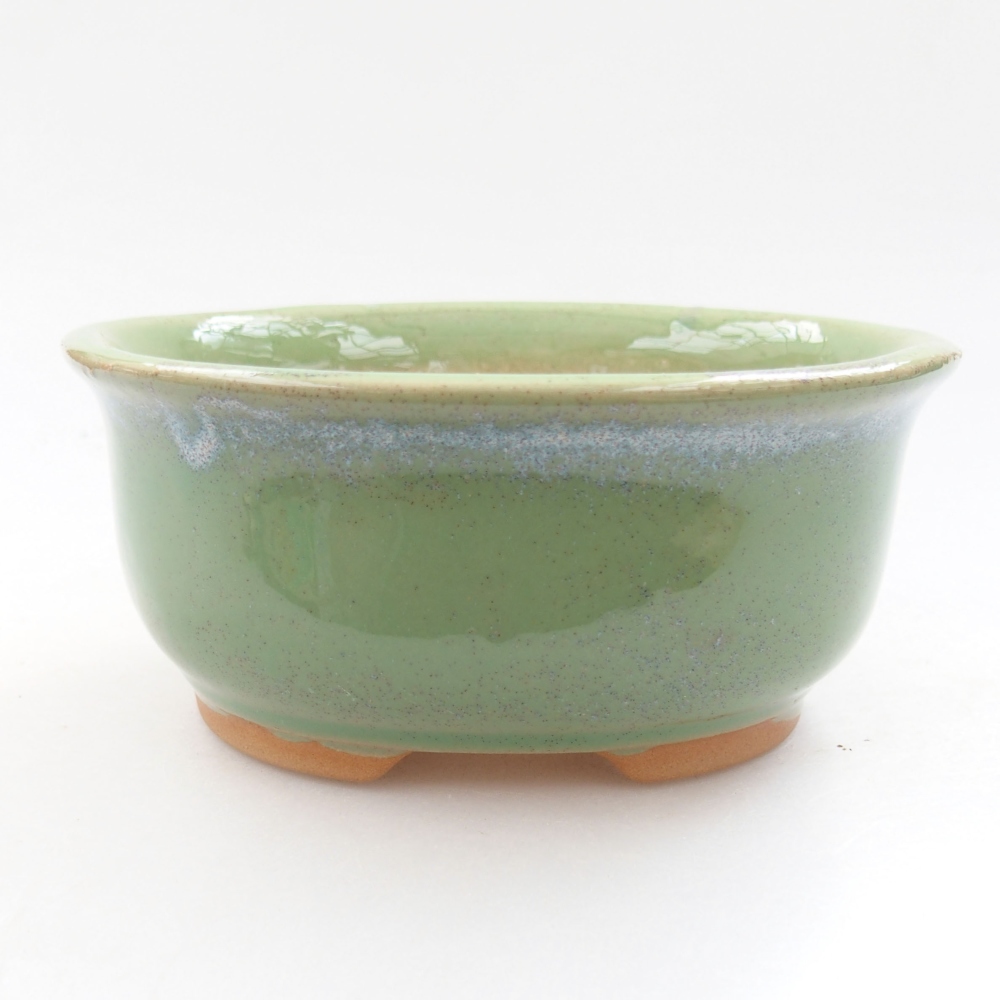 Bonsaischale aus Keramik 15,5 x 12 x 6 cm, Farbe blau