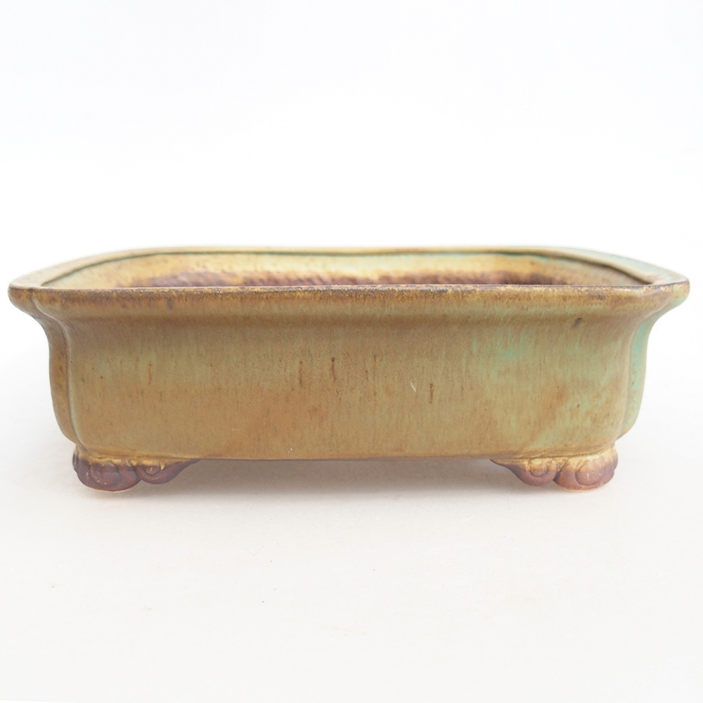 Bonsaischale aus Keramik 20 x 17 x 6 cm, grün