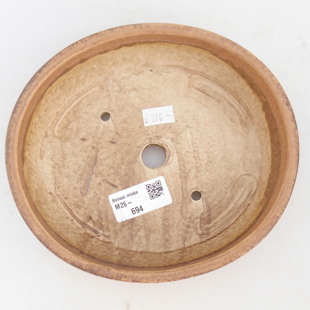 Bonsaischale aus Keramik 18,5 x 16,5 x 4,5 cm, rosa