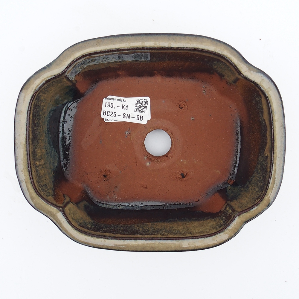 Schale 20 x 16 x 6,5 cm grau-beige