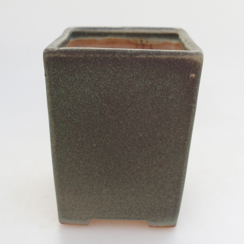 Bonsaischale aus Keramik 7 x 7 x 9,5 cm, grün
