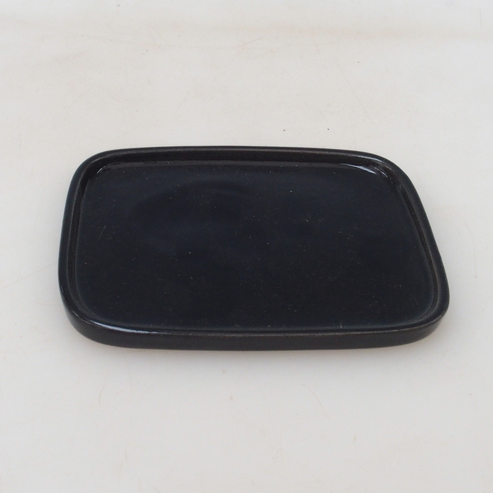 Bonsai Untersetzer Rechteck 12,5 x 10 x 1 cm - schwarz