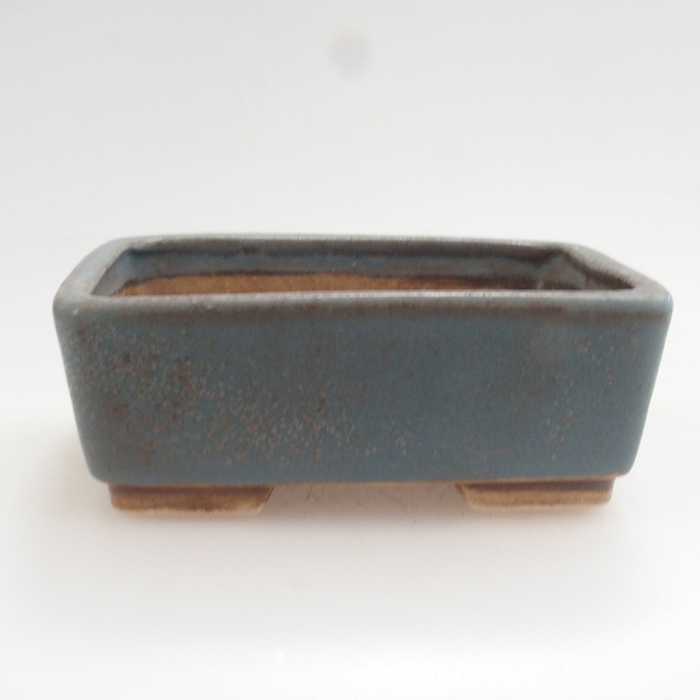 Bonsaischale aus Keramik 10 x 8,5 x 4 cm, braun