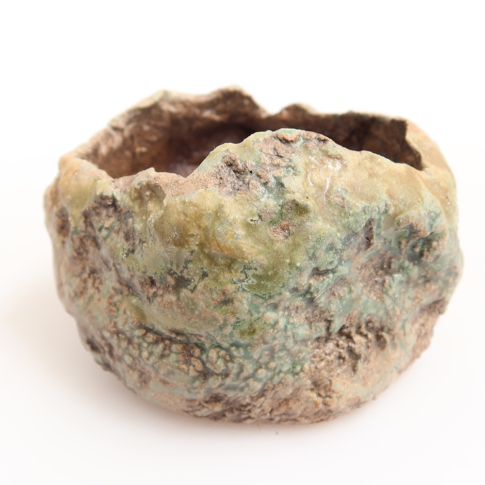 Keramikschale  6 x 5 x 5,5 cm, Farbe: grün