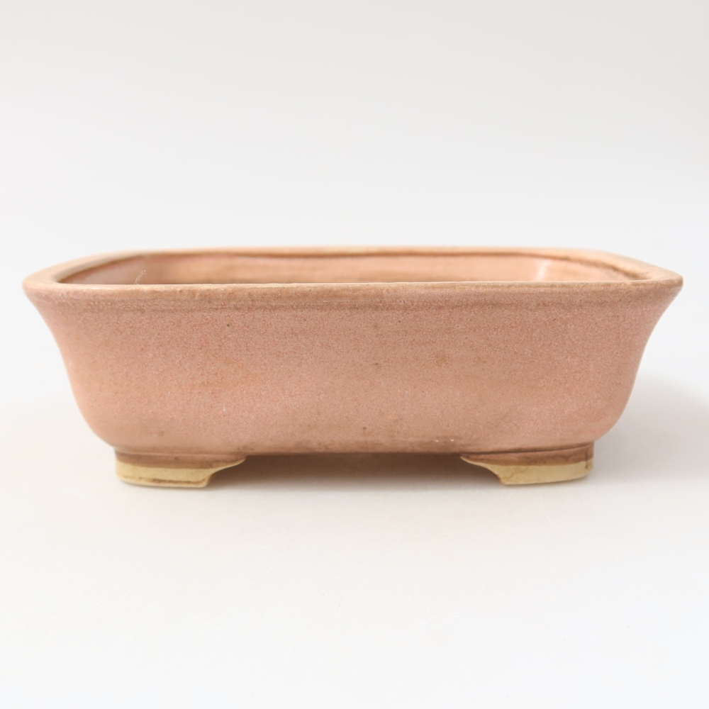 Keramik-Bonsai-Schale, 15 x 13 x 4,5 cm, Farbe: Rosa