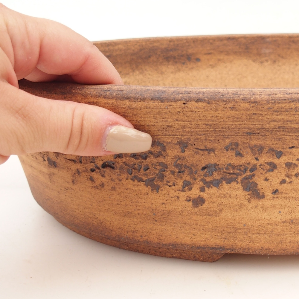 Bonsaischale 32,5 x 25 x 8 cm , Farbe braun