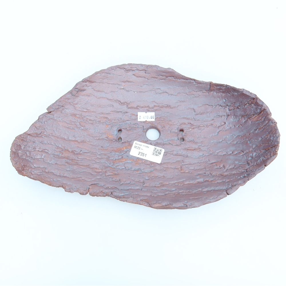 Keramikschale  30,5 x 19 x 6 cm, Farbe: braun