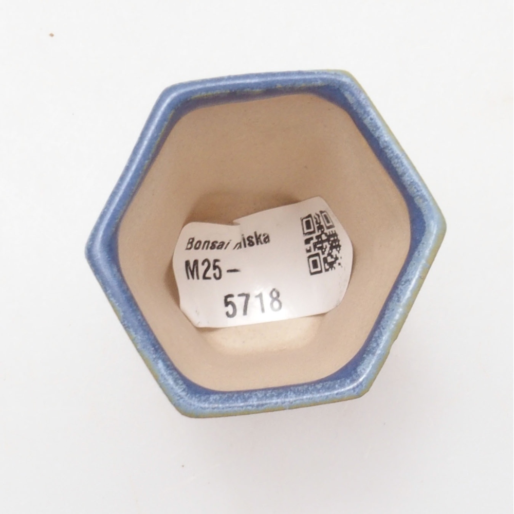 Mini-Bonsaischale 4,5 x 4,5 x 6,5 cm, Farbe blau